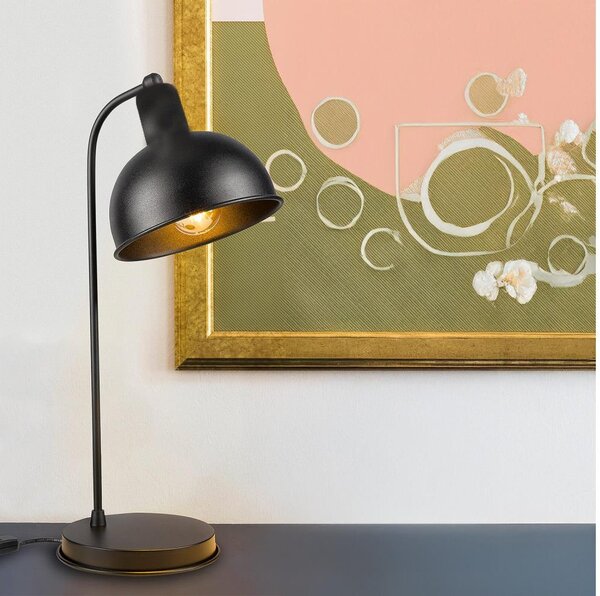 ONLI - Stolná lampa ISTANBUL 1xE27/22W/230V 50 cm čierna