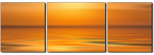 Obraz na plátne - Pokojné more pri západe slnka - panoráma 5280C (150x50 cm)