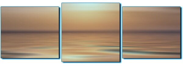 Obraz na plátne - Pokojné more pri západe slnka - panoráma 5280FD (120x40 cm)