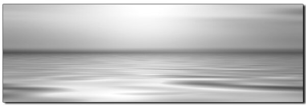 Obraz na plátne - Pokojné more pri západe slnka - panoráma 5928QA (105x35 cm)