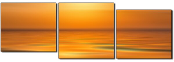 Obraz na plátne - Pokojné more pri západe slnka - panoráma 5280E (90x30 cm)