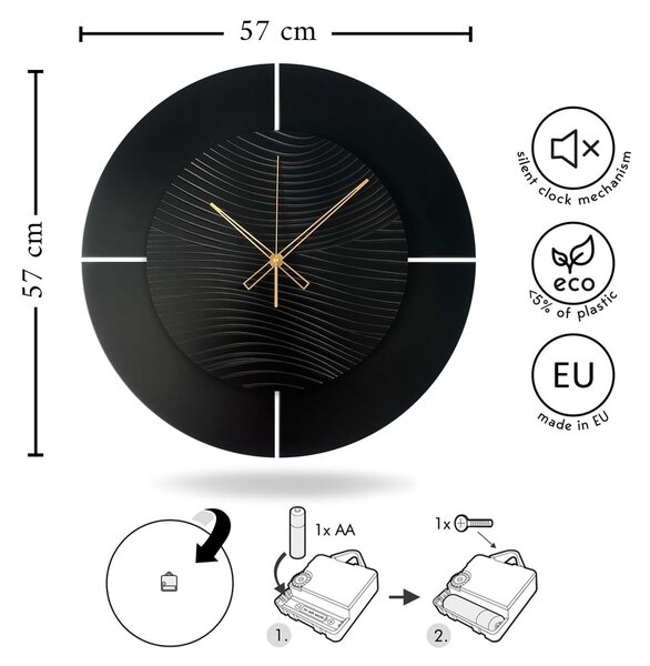 Nástenné hodiny ø 57 cm Logan – Styler