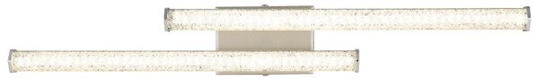 GLOBO 67346-12 KIRINA stropné svietidlo LED 12W 1400/1000lm 4000K nikel, krištáľový efekt