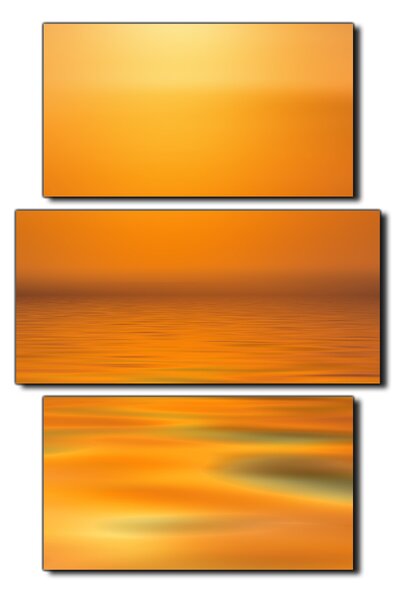 Obraz na plátne - Pokojné more pri západe slnka - obdĺžnik 7280C (105x70 cm)