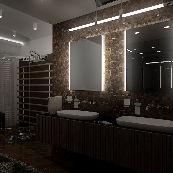 NIMCO ZP 11000 - LED podsvietené kúpeľňové zrkadlo 6500K 60x40 cm IP44