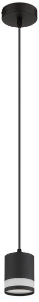 GLOBO 57852H LUCERO závesné svietidlo D100mm 1xGX53 7W 600/364lm 3000K čierna, opálová