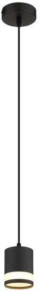 GLOBO 57852H LUCERO závesné svietidlo D100mm 1xGX53 7W 600/364lm 3000K čierna, opálová