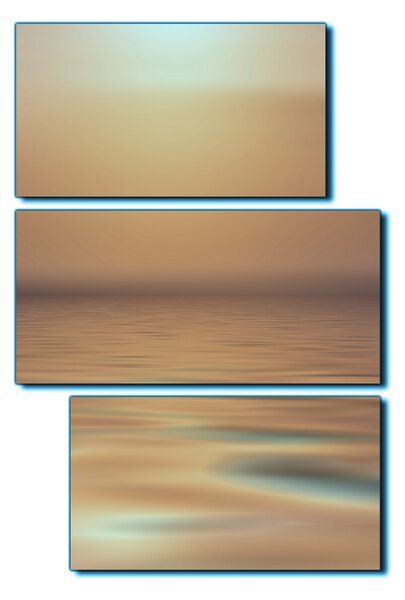 Obraz na plátne - Pokojné more pri západe slnka - obdĺžnik 7280FD (90x60 cm)