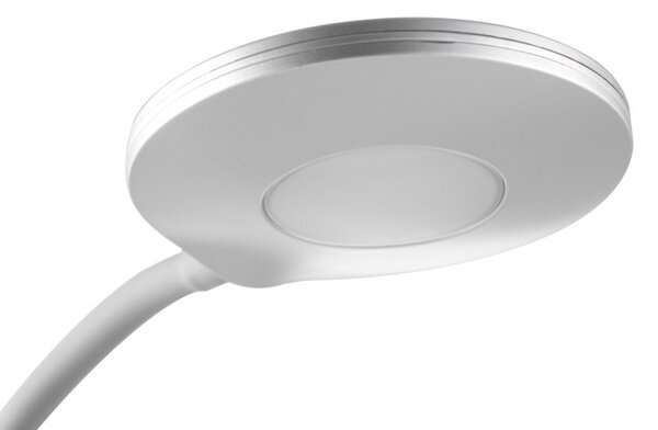 GLOBO 52290102 CARMEN stolové svietidlo LED 4,6W 300lm 3000K strieborná, adapter incl., 3StepDIM