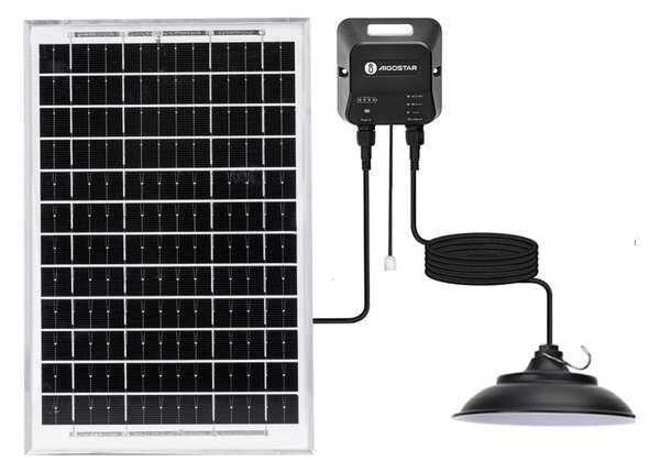 Aigostar - LED Solárny luster LED/70W/12V 6000 mAh 6500K pr. 23,5 cm