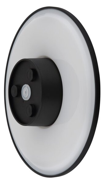 GLOBO 34314S LAMONT vonkajšie nástenné svietidlo D252mm LED 15W 1600/1200lm 3000+4000+6000K IP44 čierna