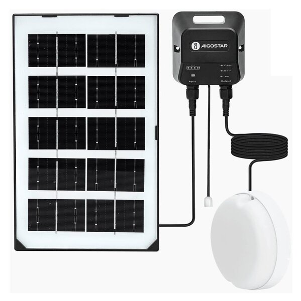 Aigostar - LED Solárne svietidlo LED/35W/12V 3000 mAh 6500K pr. 16,8 cm