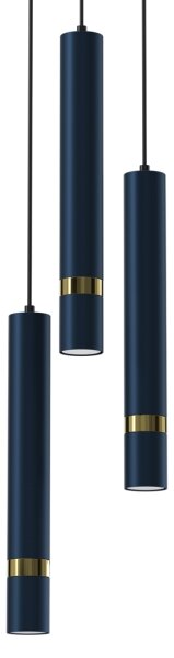 Brilagi - Luster na lanku POKER 3xGU10/25W/230V modrá