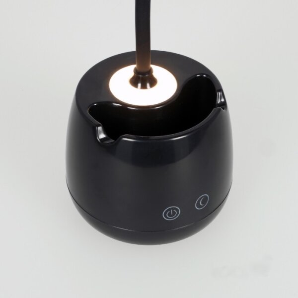 LED Stm. flexi. nabíjacia stolná lampa LUSIA LED/5W/5V 3000/4000K 1200 mAh čierna