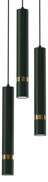 Brilagi - Luster na lanku POKER 3xGU10/25W/230V zelená