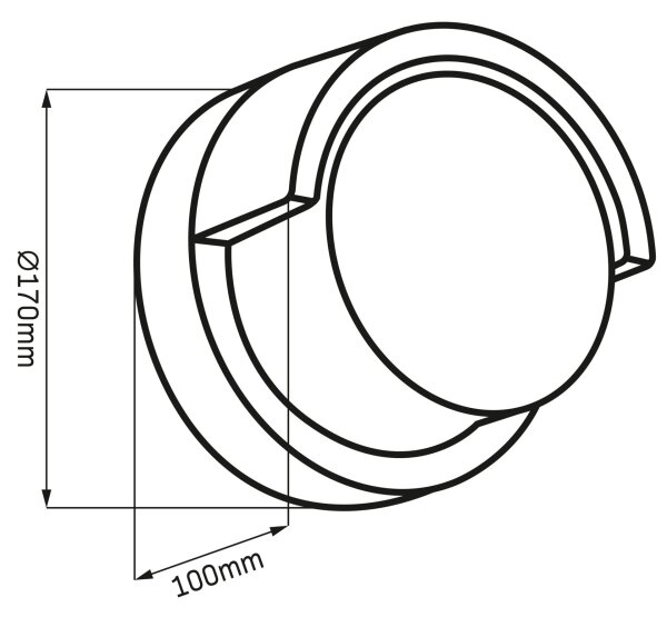 LED Vonkajšie nástenné svietidlo ESSEN LED/10W/230V IP44 čierna