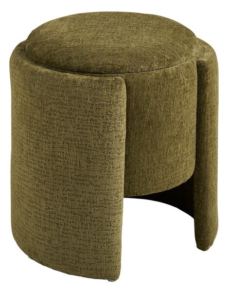 Khaki ženilkový taburet Walsdorf – House Nordic