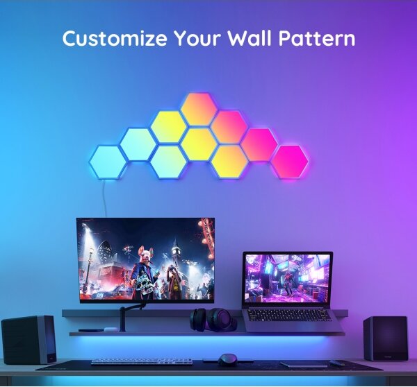 Govee LED RGB stmievateľný panel 36W 230V Wi-Fi