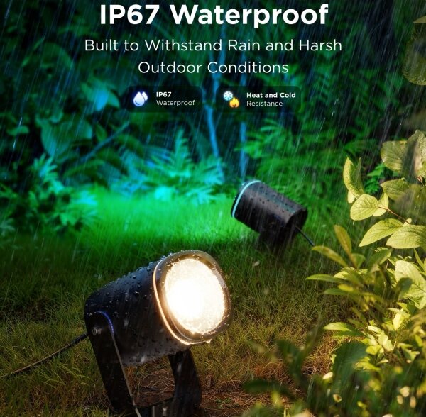 Govee - LED RGBWW Stmievateľný reflektor LED/12W/230V IP67 2700-6500K Wi-Fi