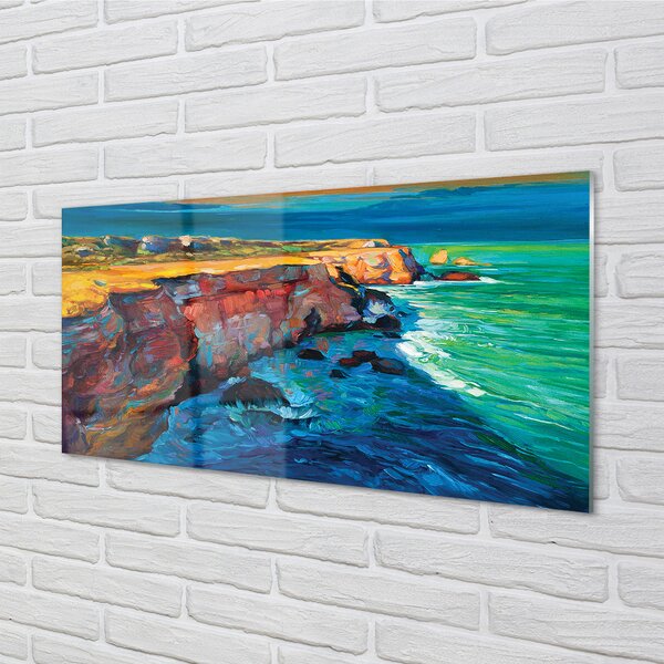 Obraz plexi Morská oblohy skaly 100x50 cm 2 Prívesky