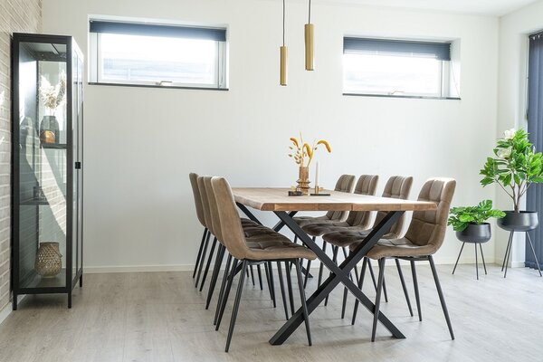 Dizajnový jedálenský stôl Jonathon 240 cm prírodný dub