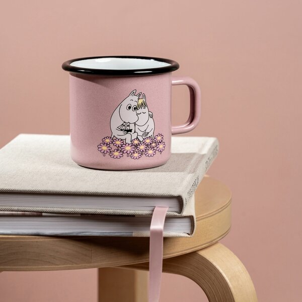 Muurla Hrnček Moomin Together 0,37l, ružový