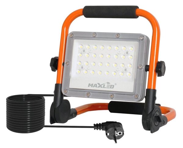 LED reflektor so stojanom LED/50W/230V 5000K IP65 oranžový