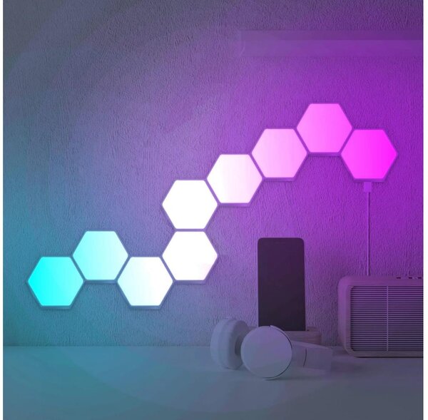 LED RGBW Stm. nástenné dekoračné svietidlo MAYA LED/1W/230V + diaľkové ovládanie