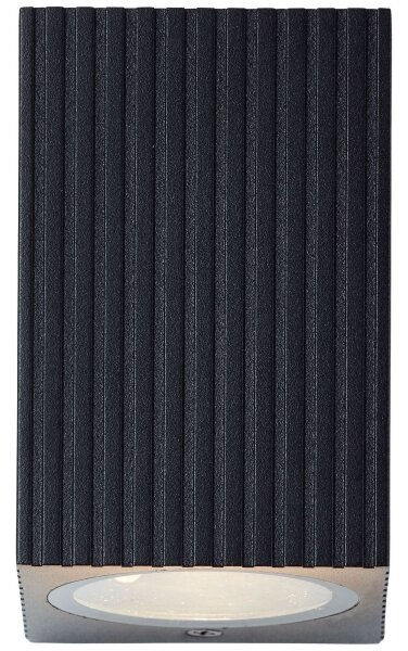 Brilliant - Vonkajšie nástenné svietidlo JELANI 1xGU10/10W/230V IP44 čierna