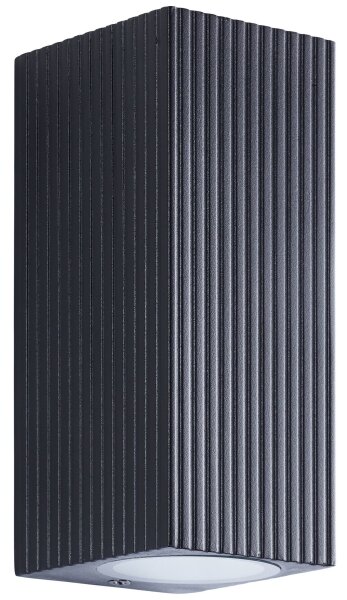 Brilliant - Vonkajšie nástenné svietidlo JELANI 2xGU10/10W/230V IP44 čierna