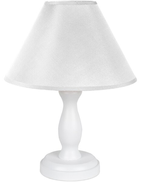 HELLUX Moderná stolná lampa STEFI 1 E14 biela / biele tienidlo 4102109