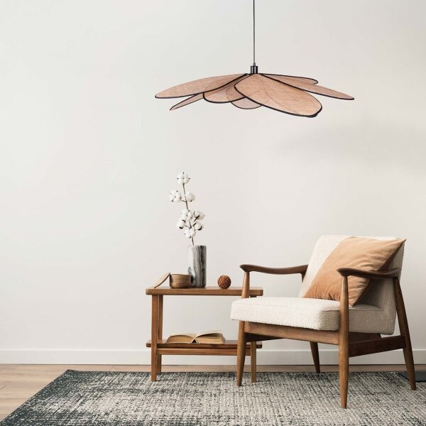 Luster na lanku TOBAGO 1xE27/20W/230V pr. 100 cm béžová