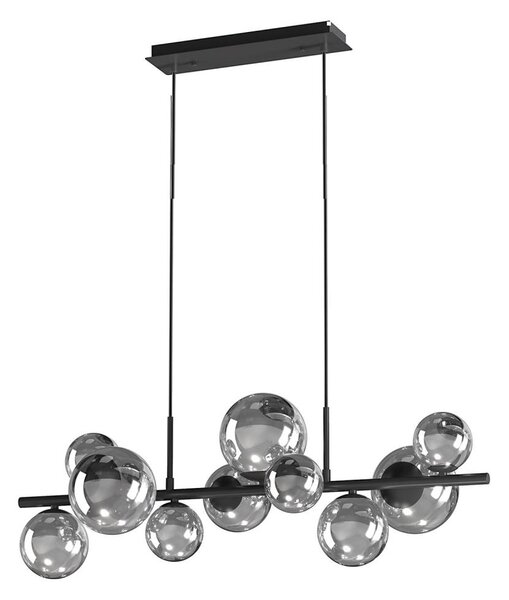 ONLI - Luster na lanku PALOMA 10xG9/3W/230V čierna/dymová