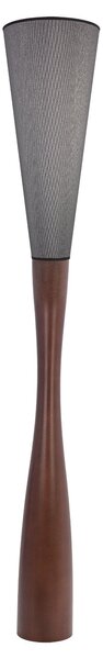 Hellux Stojacia lampa CHINKA E27 hnedé drevo orech / čierna 35643