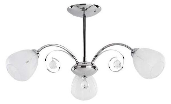 Prisadený luster APOLLO 3xE14/10W/230V lesklý chróm