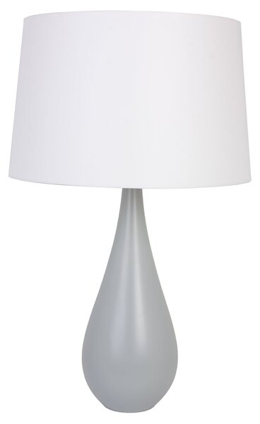 HELLUX Moderná stolná lampa VESE E27 šedá / biele tienidlo 4112249