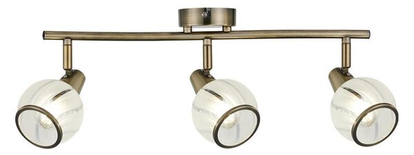 Prezent 14105 - Bodové svietidlo SIENTO 3xE14/40W/230V mosadz