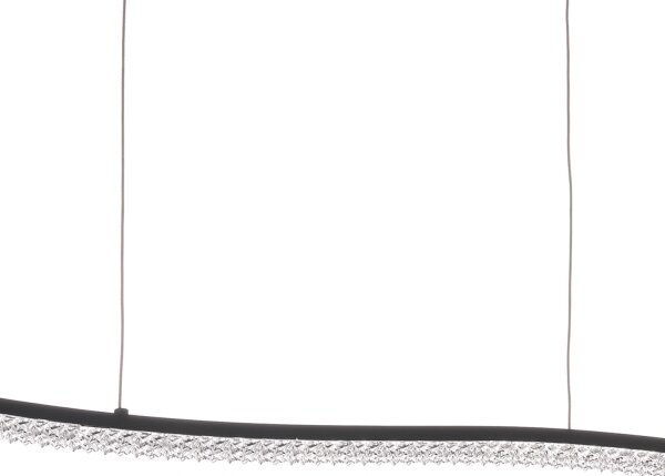 ONLI - LED Luster na lanku ONDA LED/30W/230V 4000K čierna