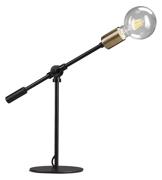 ONLI - Stolná lampa ASTE 1xE27/15W/230V 45 cm čierna/zlatá
