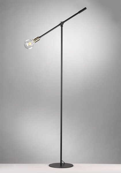 ONLI - Stojacia lampa ASTE 1xE27/15W/230V čierna/zlatá