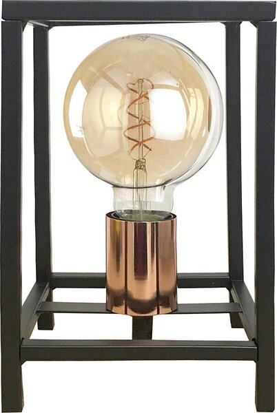 ONLI - Stolná lampa FLOKI 1xE27/15W/230V 20 cm čierna/medená