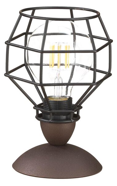 ONLI - Stolná lampa SPIDER 1xE27/15W/230V 23 cm čierna/hnedá