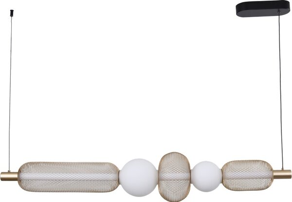 LED závesné svietidlo 3200 lm 3000-5700K zlaté Zuma Line SAAR MD2596-5B-3BGT
