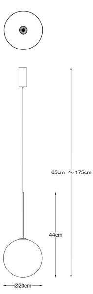 Závesné svietidlo 1x G4 zlaté Zuma Line MILAN P0606-01B-2GAC