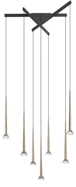 LED závesné svietidlo 3850 lm 3000K zlaté Zuma Line BOSTON P0603-07C-SDB1