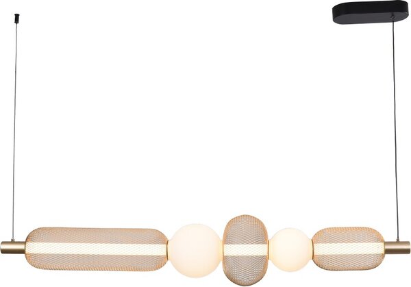 LED závesné svietidlo 3200 lm 3000-5700K zlaté Zuma Line SAAR MD2596-5B-3BGT