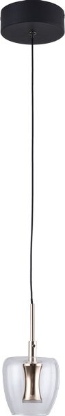 LED závesné svietidlo 350 lm 3000K čierno zlaté Zuma Line NELSON MD2291-1A-3BGN