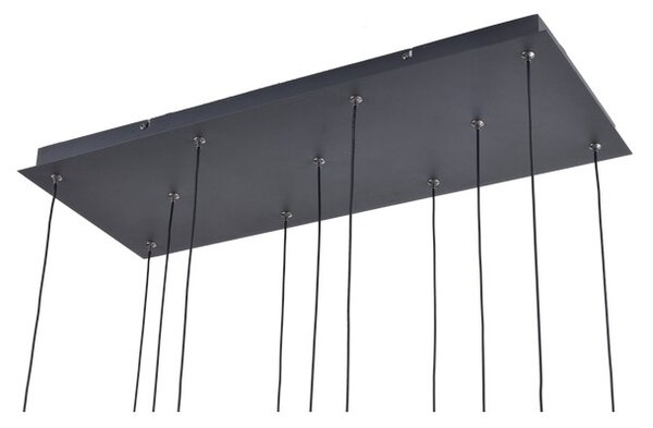LED závesné svietidlo 3900 lm 3000K čierno zlaté Zuma Line NELSON MD2291-11B-3BGT