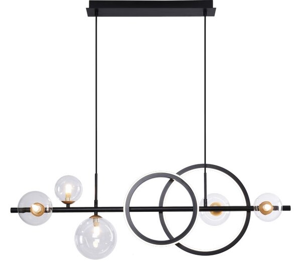 Závesné svietidlo 5x G9 + LED 2300 lm čierne Zuma Line TAREMI MD2448-7B-3BGD