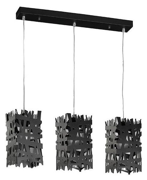 ONLI - Luster na lanku FORESTA 3xE27/15W/230V čierna